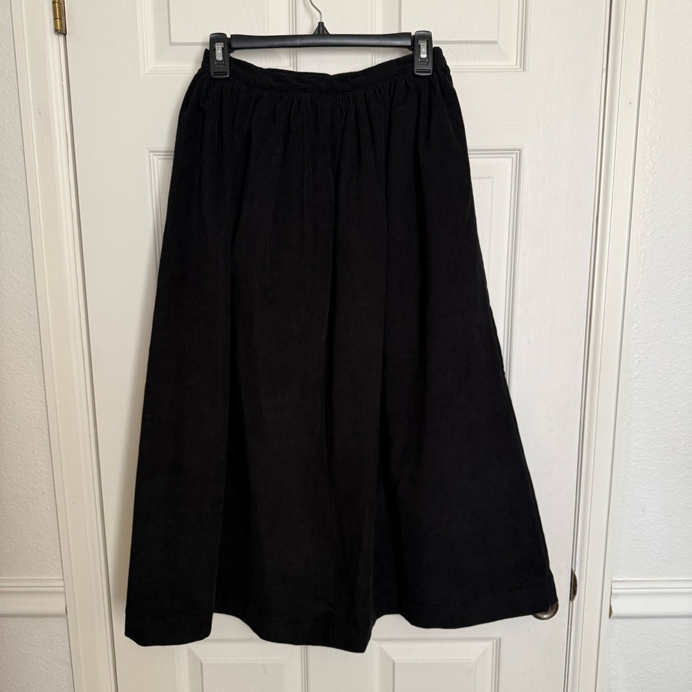 Ovate Marla Corduroy Skirt in Black